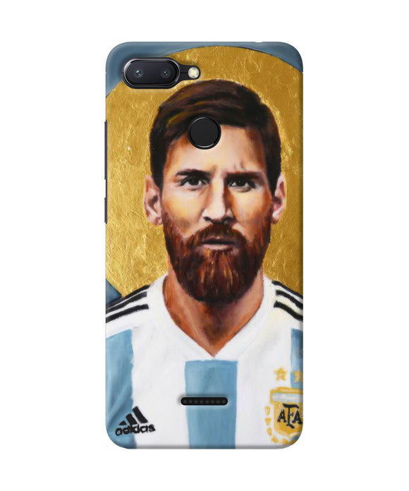 Messi Face Redmi 6 Back Cover