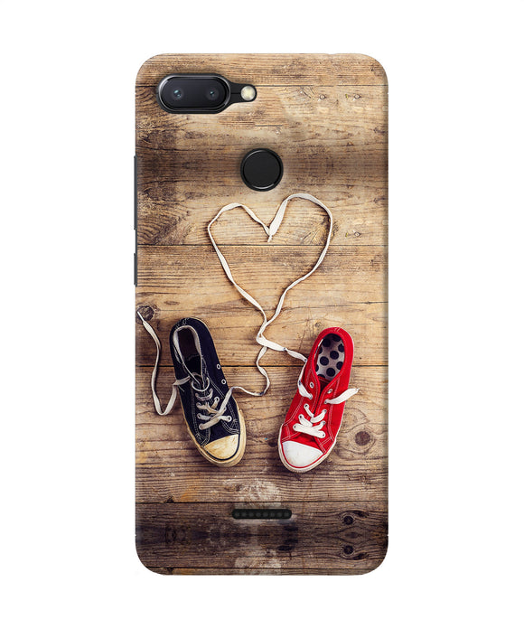 Shoelace Heart Redmi 6 Back Cover