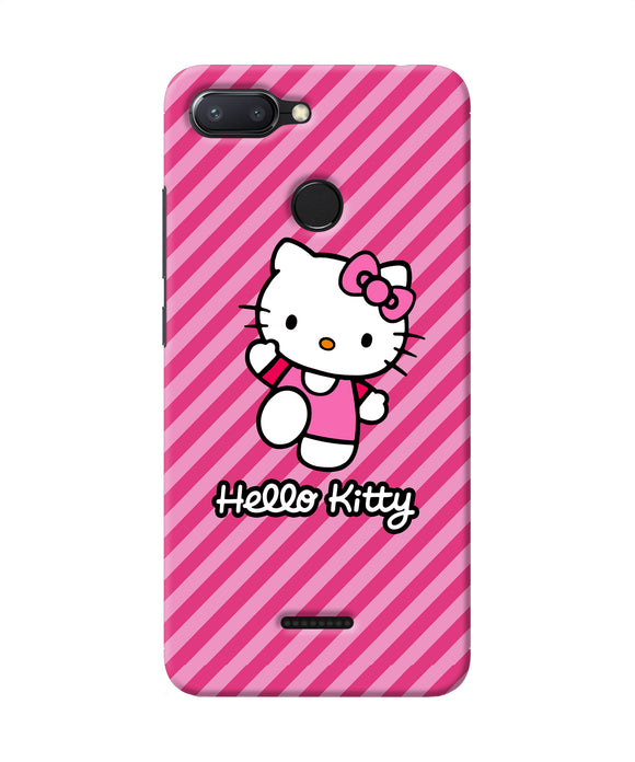 Hello Kitty Pink Redmi 6 Back Cover