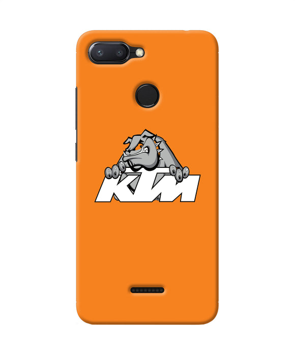 Ktm Dog Logo Redmi 6 Back Cover