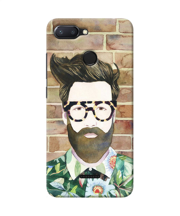 Beard Man With Glass Redmi 6 Back Cover