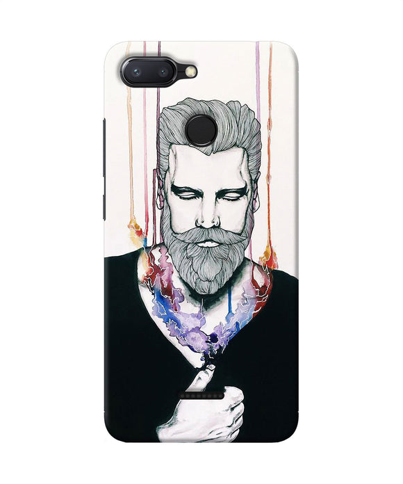 Beard Man Character Redmi 6 Back Cover