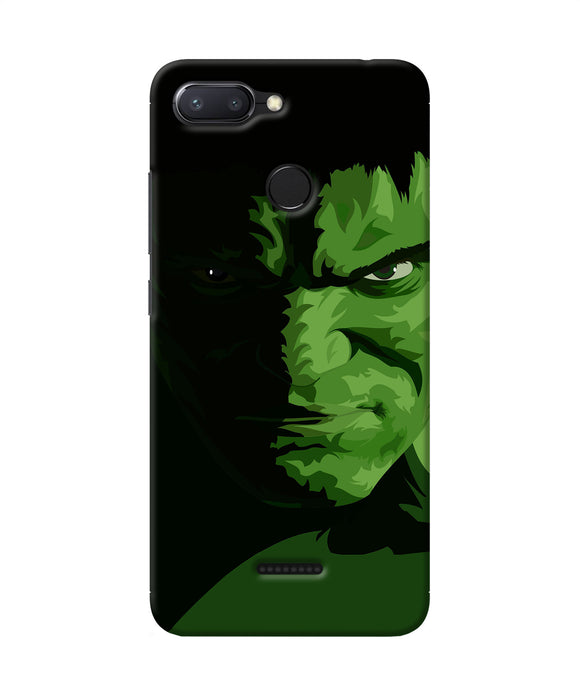 Hulk Green Painting Redmi 6 Back Cover