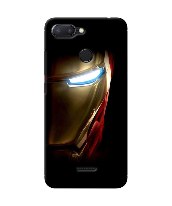 Ironman Half Face Redmi 6 Back Cover