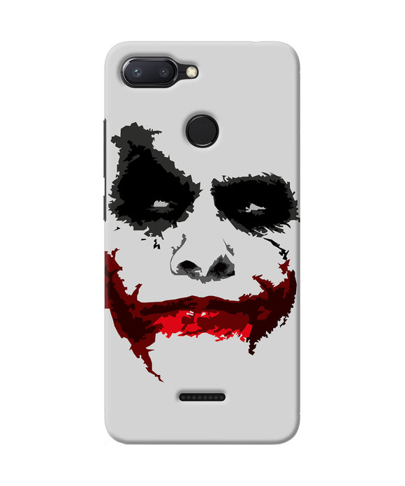 Joker Dark Knight Red Smile Redmi 6 Back Cover