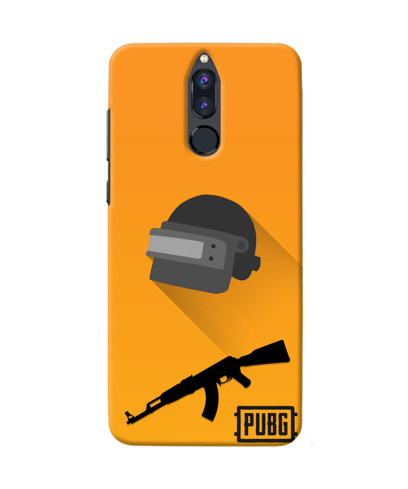 PUBG Helmet and Gun Honor 9i Real 4D Back Cover