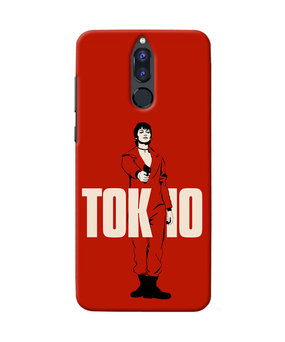 Money Heist Tokyo With Gun Honor 9i Back Cover