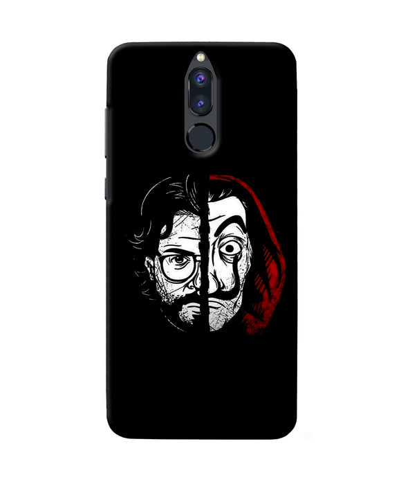 Money Heist Professor Mask Sketch Honor 9i Back Cover