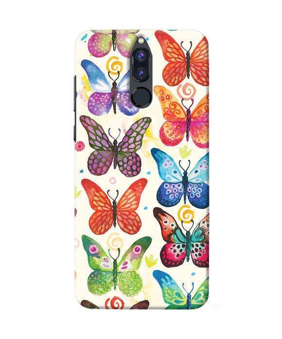 Abstract Butterfly Print Honor 9i Back Cover
