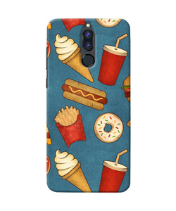 Abstract Food Print Honor 9i Back Cover