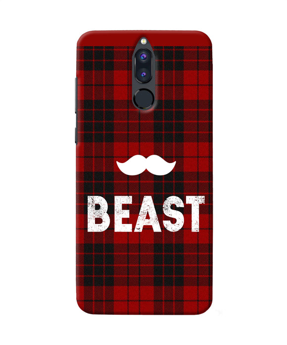 Beast Red Square Honor 9i Back Cover