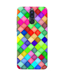 Abstract Colorful Squares Honor 9i Back Cover