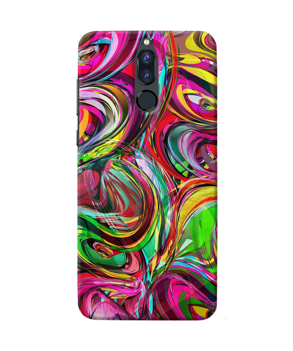 Abstract Colorful Ink Honor 9i Back Cover