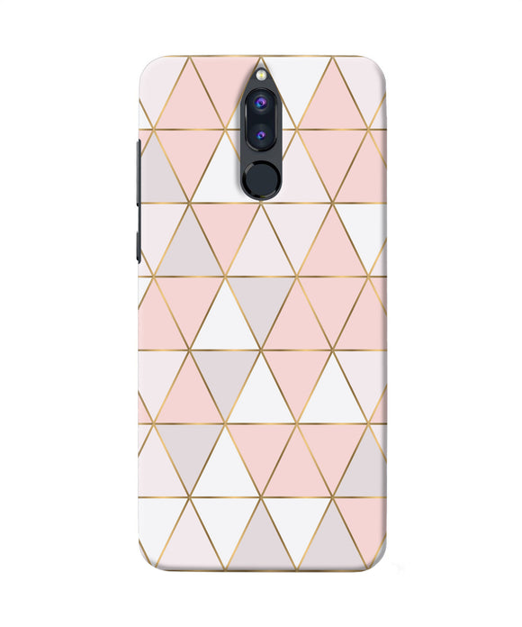 Abstract Pink Triangle Pattern Honor 9i Back Cover