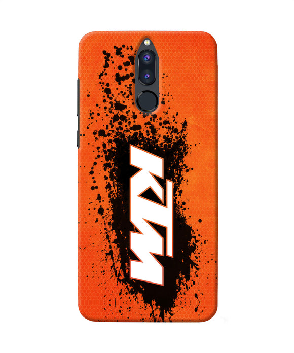Ktm Black Spray Honor 9i Back Cover