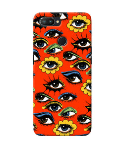 Abstract Eyes Pattern Realme U1 Back Cover