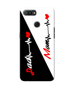 Mom Dad Heart Line Realme U1 Back Cover