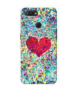 Red Heart Print Realme U1 Back Cover