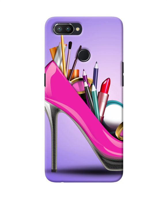 Makeup Heel Shoe Realme U1 Back Cover