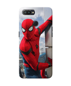 Spiderman On The Wall Realme U1 Back Cover