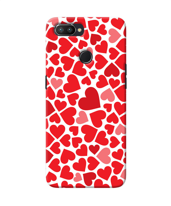 Red Heart Canvas Print Realme U1 Back Cover