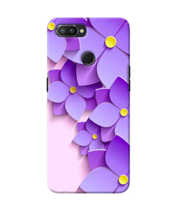 Violet Flower Craft Realme U1 Back Cover