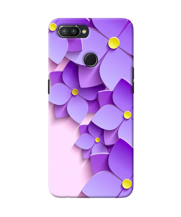 Violet Flower Craft Realme U1 Back Cover