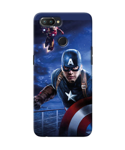 Captain With Ironman Realme U1 Back Cover