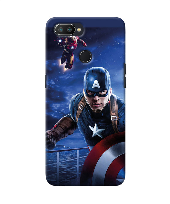 Captain With Ironman Realme U1 Back Cover