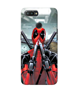 Deadpool With Gun Realme U1 Back Cover