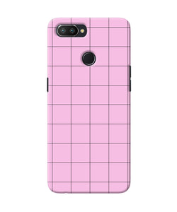 Pink Square Print Realme U1 Back Cover