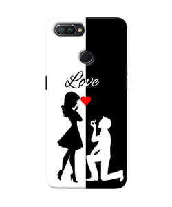 Love Propose Black And White Realme U1 Back Cover