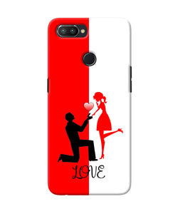 Love Propose Red And White Realme U1 Back Cover