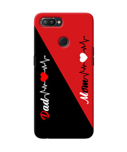 Mom Dad Heart Line Realme U1 Back Cover