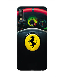 Ferrari Steeriing Wheel Asus Zenfone Max Pro M2 Real 4D Back Cover