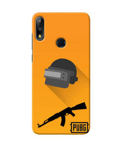 PUBG Helmet and Gun Asus Zenfone Max Pro M2 Real 4D Back Cover