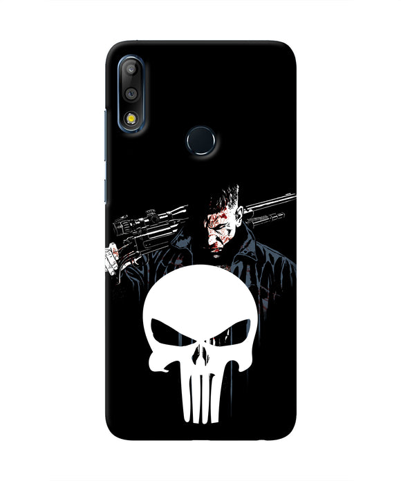 Punisher Character Asus Zenfone Max Pro M2 Real 4D Back Cover