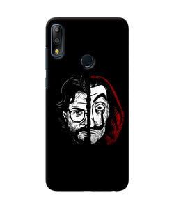 Money Heist Professor Mask Sketch Asus Zenfone Max Pro M2 Back Cover