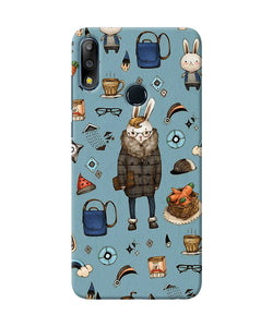 Canvas Rabbit Print Asus Zenfone Max Pro M2 Back Cover