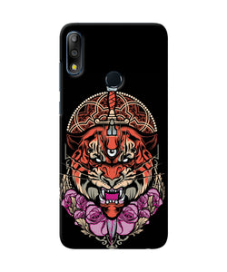 Abstract Tiger Asus Zenfone Max Pro M2 Back Cover