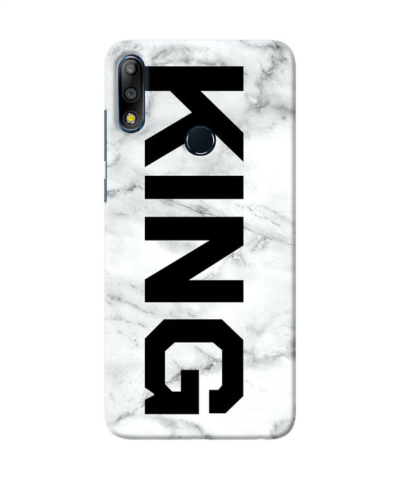 King Marble Text Asus Zenfone Max Pro M2 Back Cover