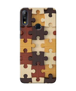 Wooden Puzzle Asus Zenfone Max Pro M2 Back Cover