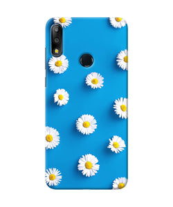 White Flowers Asus Zenfone Max Pro M2 Back Cover