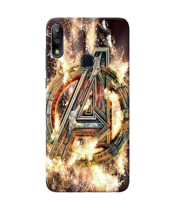 Avengers Burning Logo Asus Zenfone Max Pro M2 Back Cover