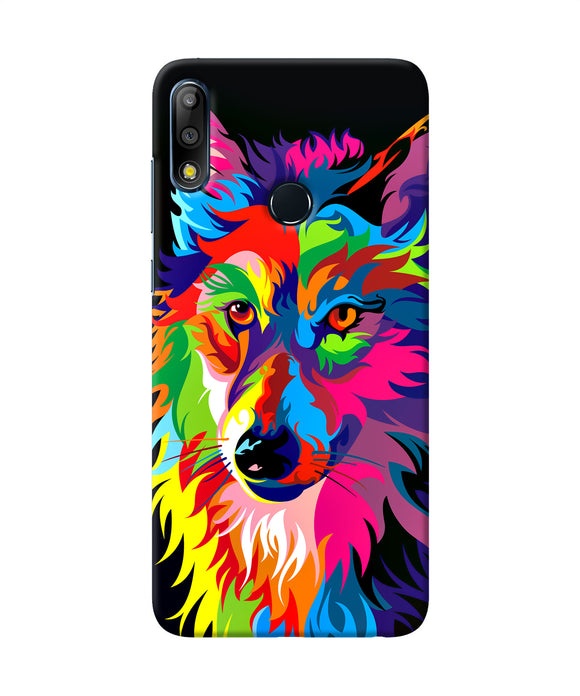 Colorful Wolf Sketch Asus Zenfone Max Pro M2 Back Cover