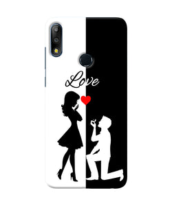 Love Propose Black And White Asus Zenfone Max Pro M2 Back Cover