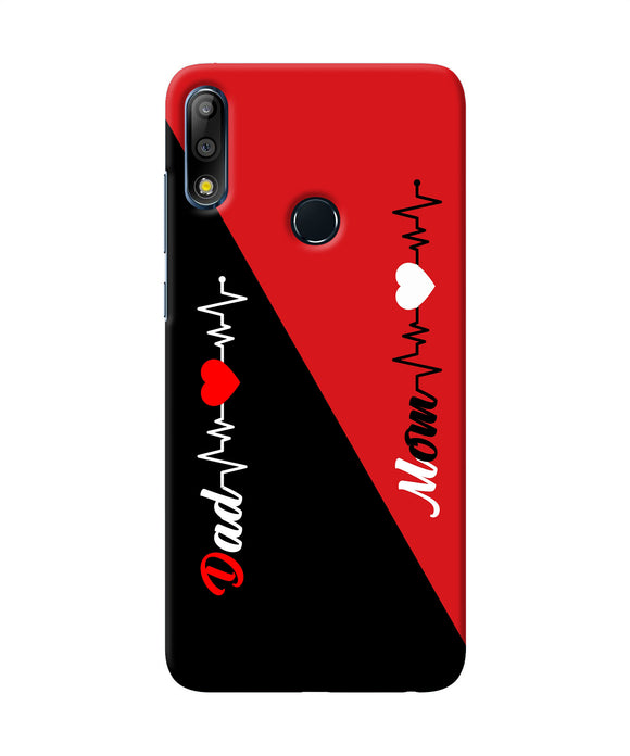 Mom Dad Heart Line Asus Zenfone Max Pro M2 Back Cover