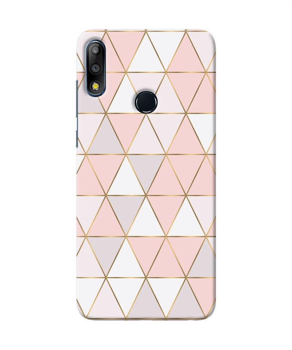 Abstract Pink Triangle Pattern Asus Zenfone Max Pro M2 Back Cover