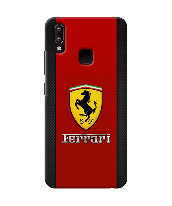 Ferrari Abstract Red Vivo Y91/Y93/Y95 Real 4D Back Cover