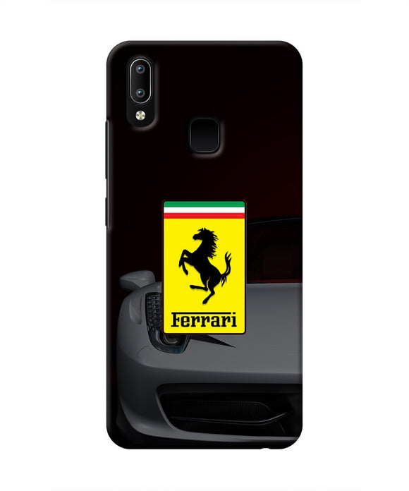 White Ferrari Vivo Y91/Y93/Y95 Real 4D Back Cover